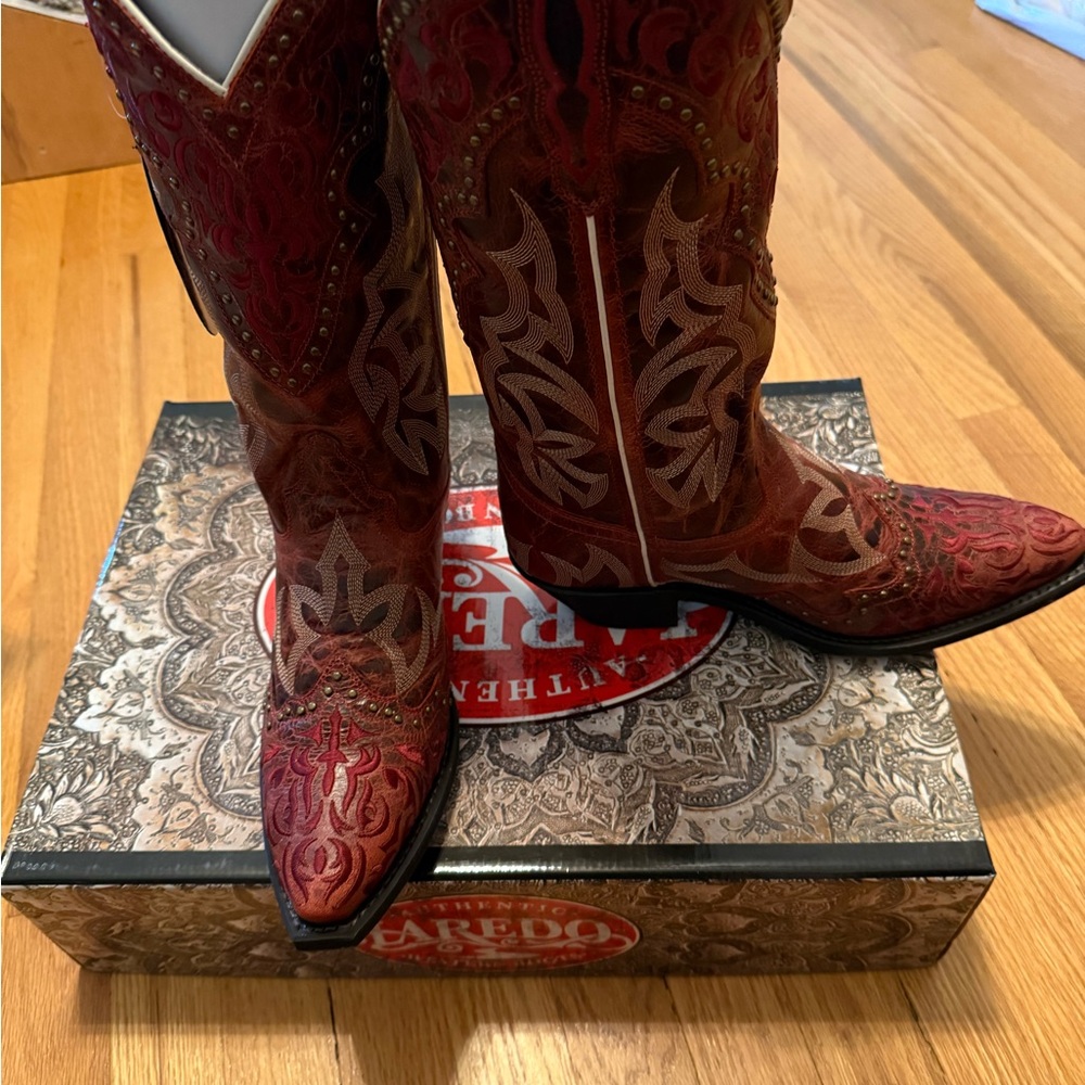 Laredo Red Western Boots